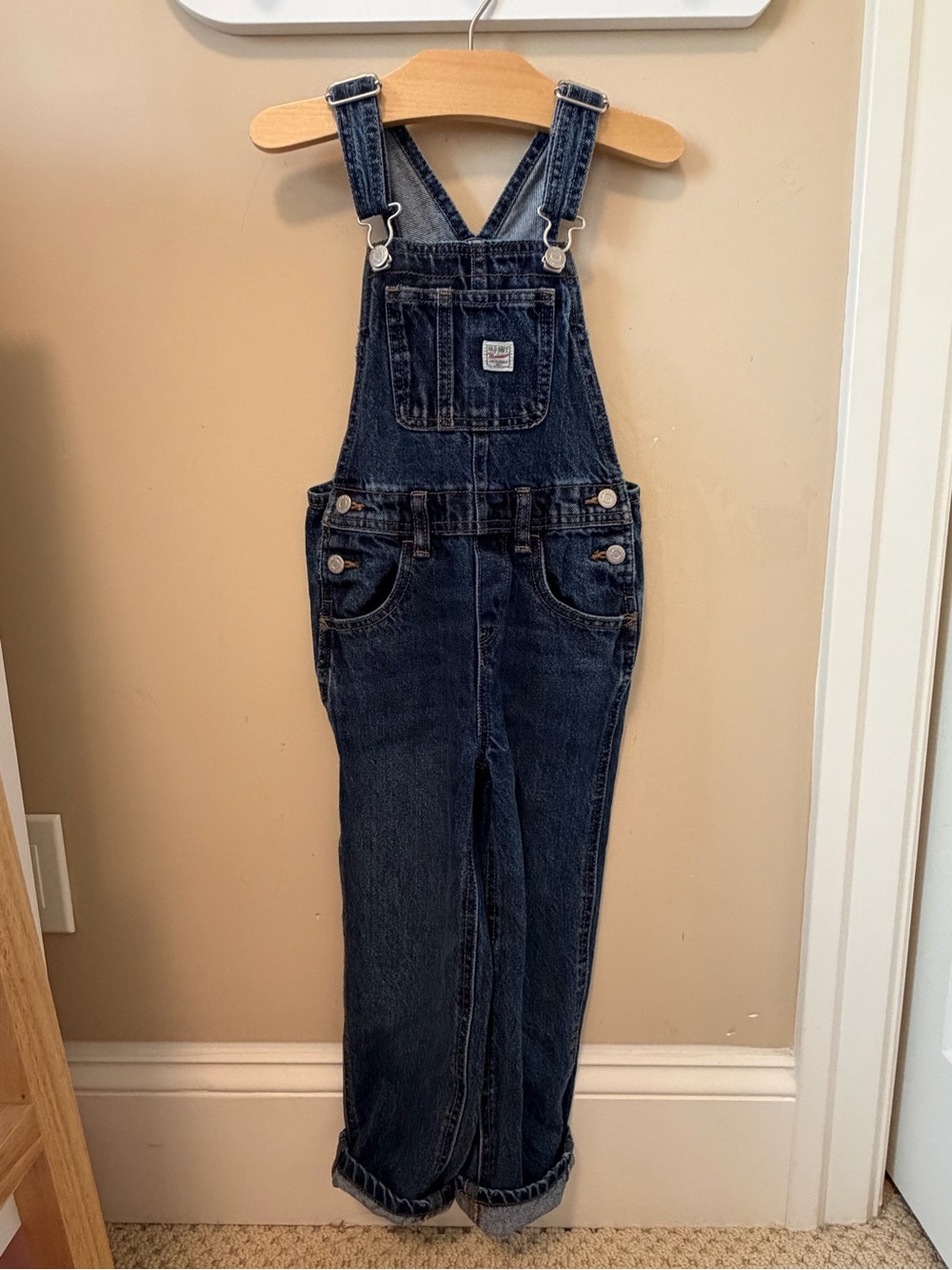 Old Navy Dark Blue Denim Overalls for Men